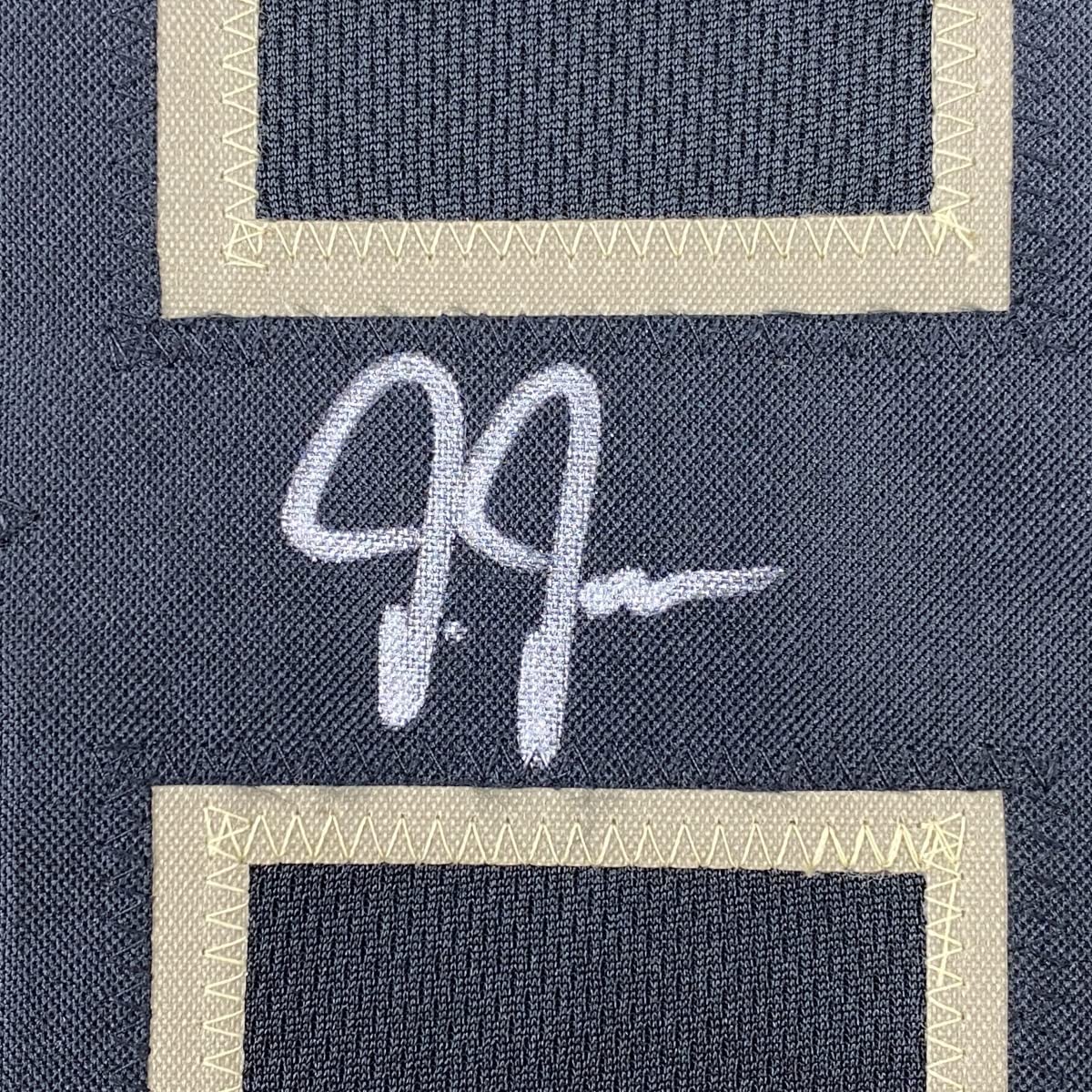 Autographed/Signed Justin Jefferson Minnesota Blackout Football Jersey JSA COA