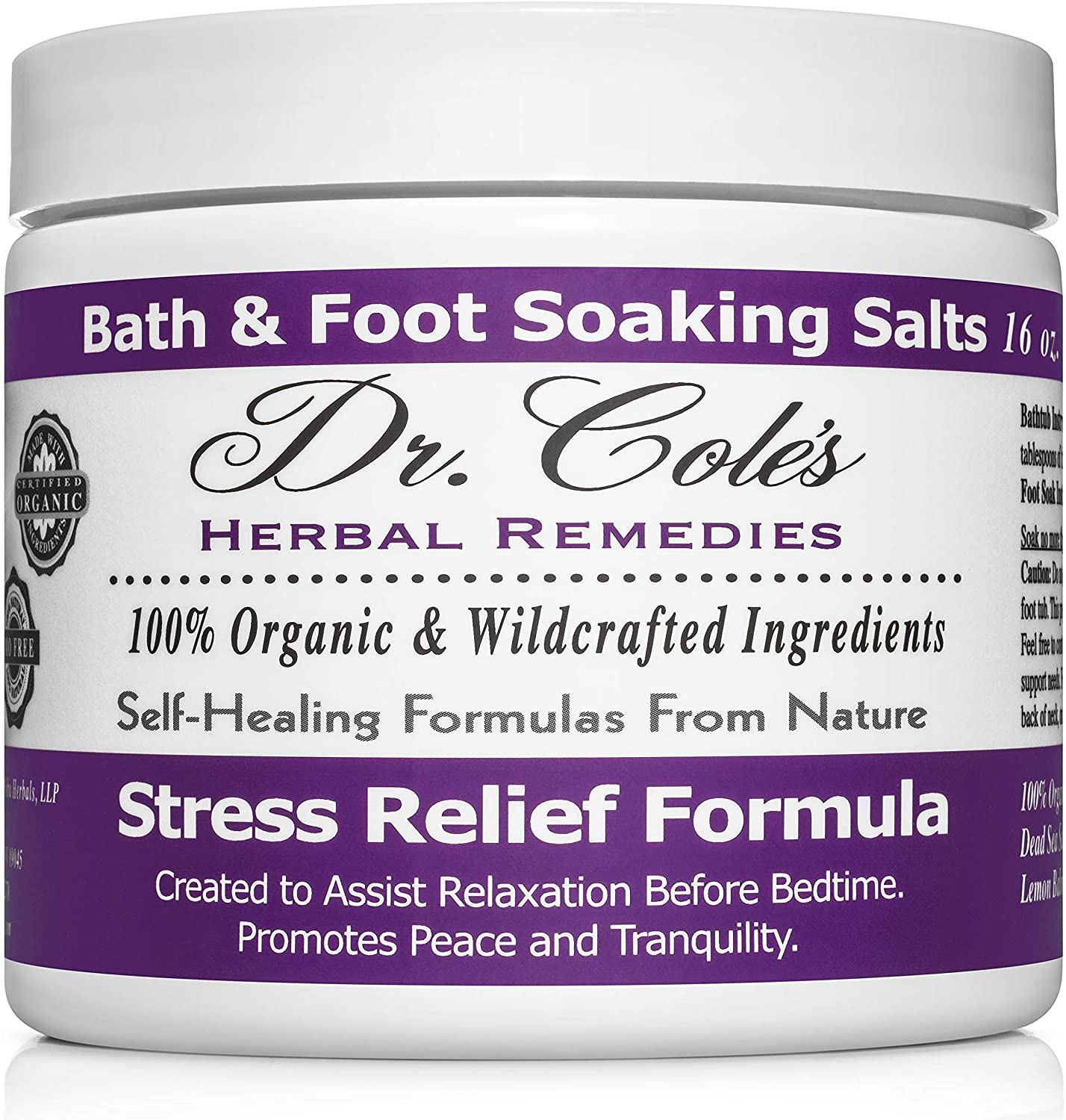 Dr. Cole's Stress Relief Soaking Salts SixPak-0