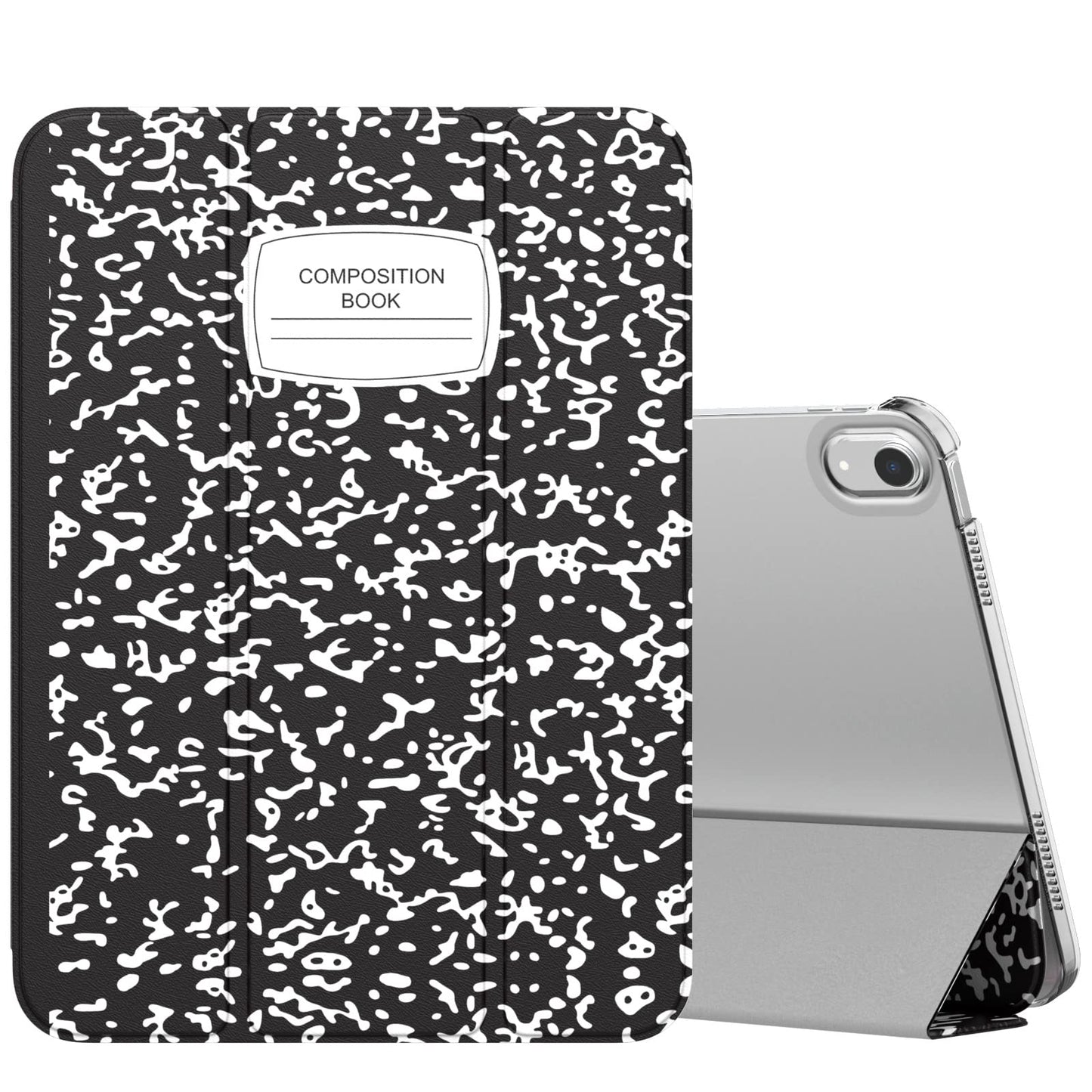MoKo for iPad (A16) 11th Generation Case 11 Inch 2025, iPad 10th Generation Case 10.9 Inch 2022, Slim Stand Hard PC Translucent Back Shell Smart Cover, Support Touch ID, Auto Wake/Sleep, Navy Blue
