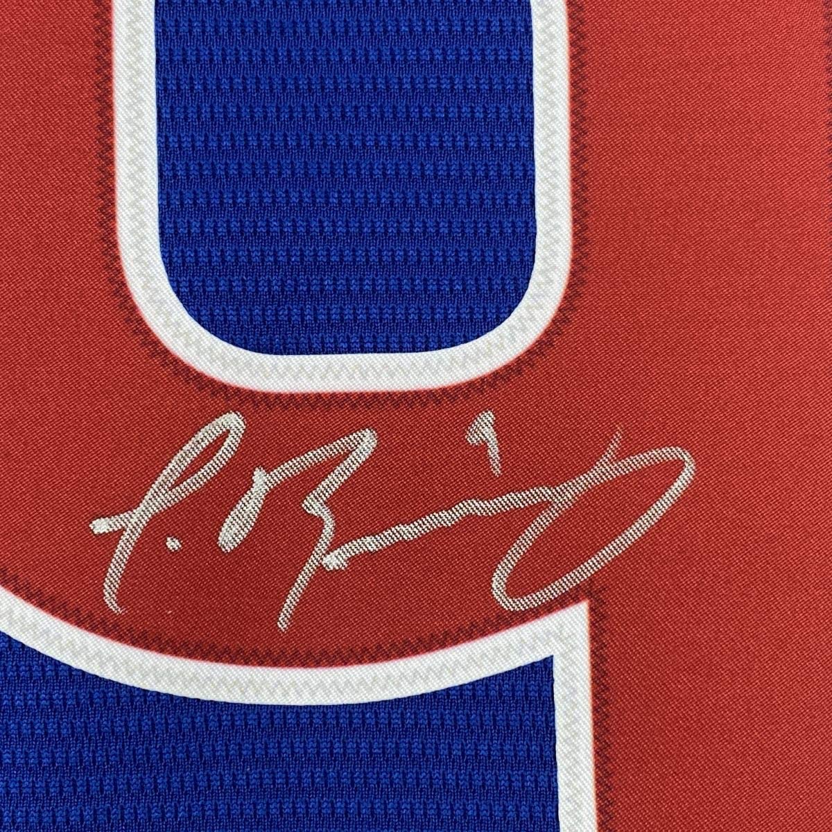 Autographed/Signed Javier Baez Chicago Cubs Blue Authentic Nike Baseball Jersey Fanatics COA