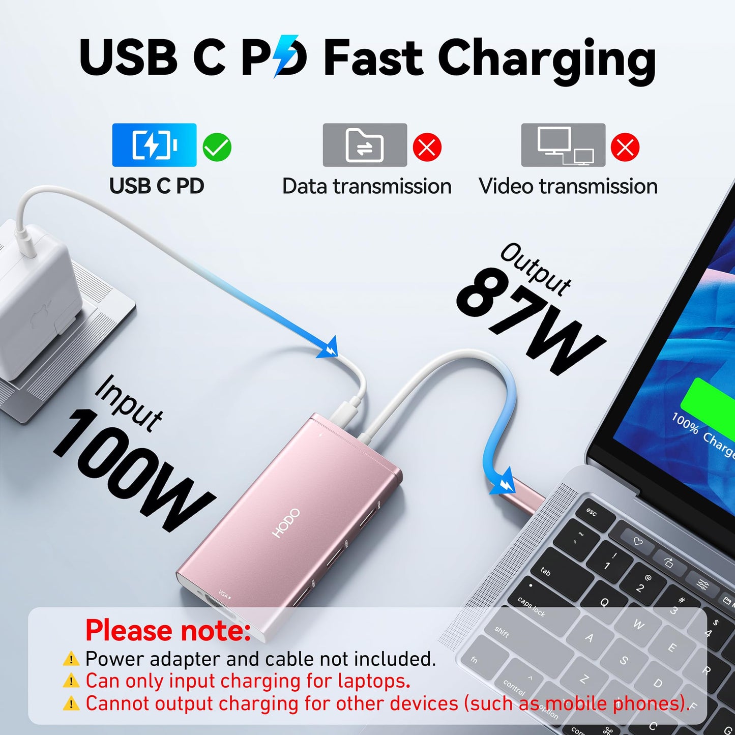 USB C Docking Station Dual Monitor Adapter for Dell HP, Laptop Docking Station 3 Monitors Quad Display USB C Hub Dongle to 4K HDMI+DP+VGA,3 USB2.0,100W PD,8 in 1 Thunderbolt Dock for Lenovo,Surface