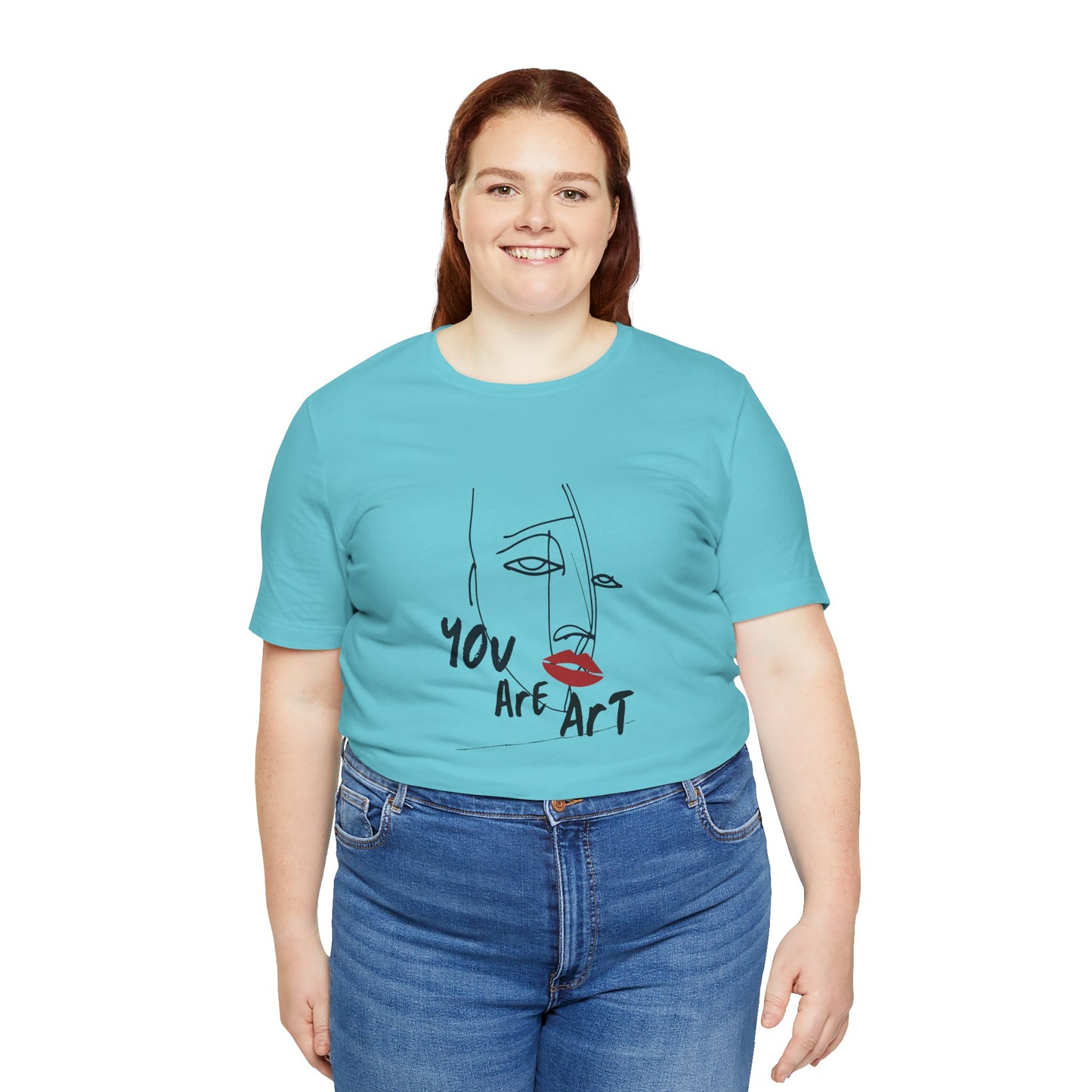 Artistic Expression Unisex Tee - You Are Art, Creative Gift, Casual Wear, Modern Design, Art Lover's Shirt