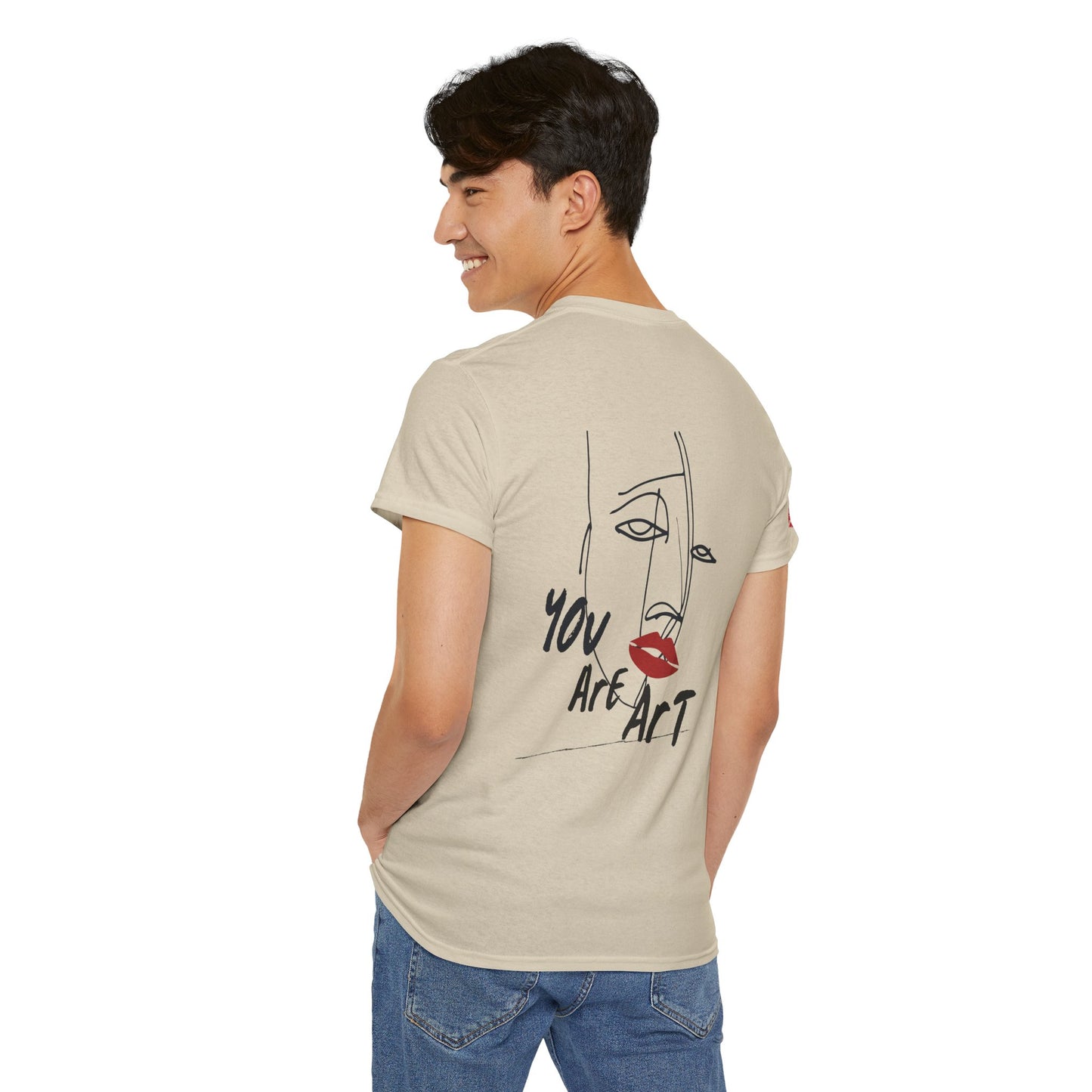 YOU ARE ART - SINGLE, TAKEN... Artistic Unisex Cotton Tee with Heartfelt Prints, Casual Wear, Gift for Artists, Streetwear, Inspirational Fashion