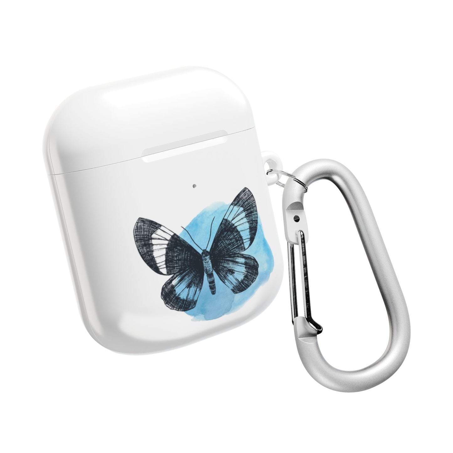 Artistic AirPod Cases with Butterfly Design, Motivational Gift for Music Lovers, Personalized Accessories, Unique Custodial Cases, [...]