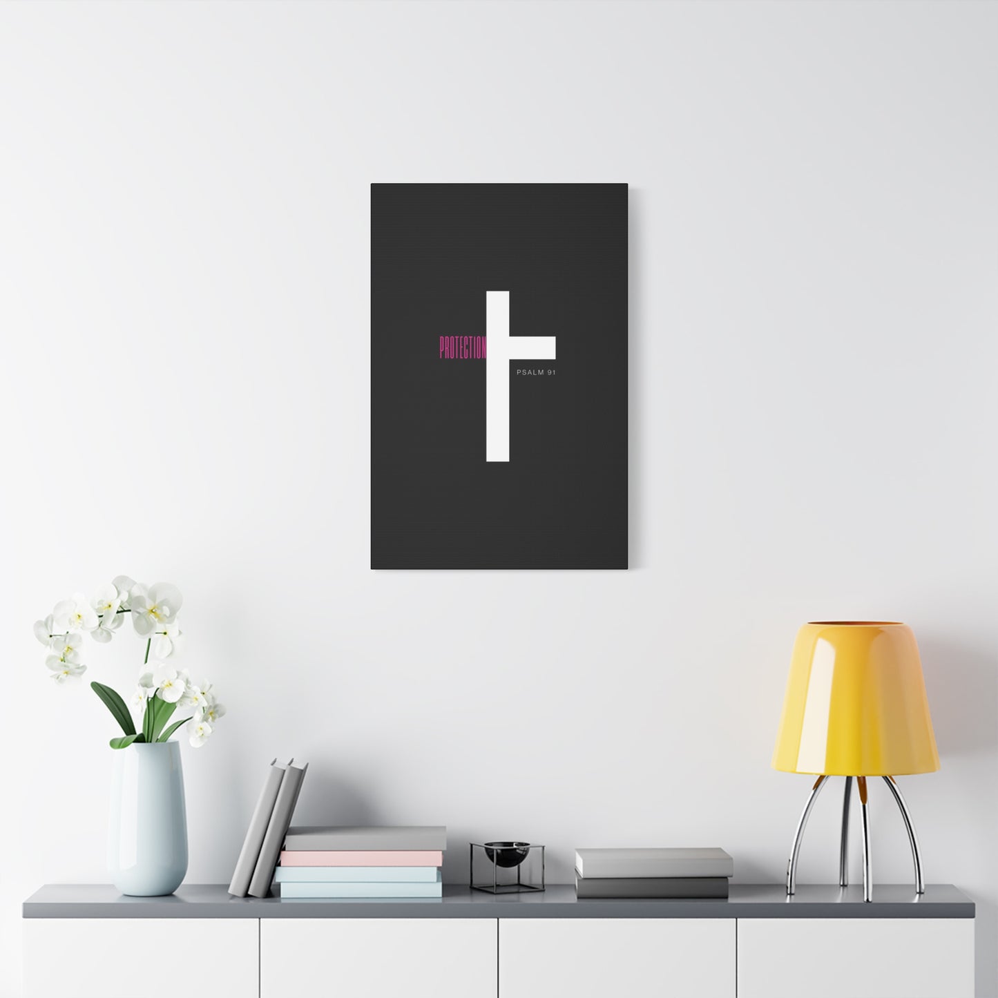 Faith-Inspired Canvas Print - Psalm 91, Home Decor, Wall Art, Christian Gift, Inspirational Decoration
