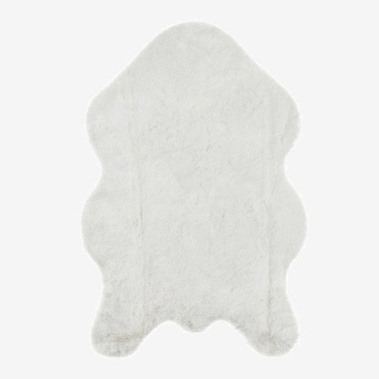 Cream Rabbit Plush Rug-0
