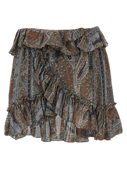 Saint Laurent Women All Over Print Skirt