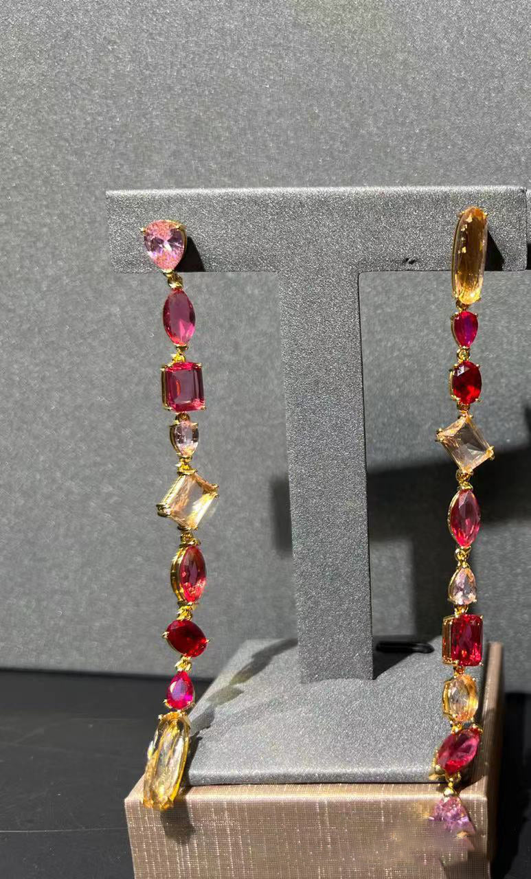 The New Candy System Crystal Elements Necklace Earrings Bracelet Female Tanabata Gift