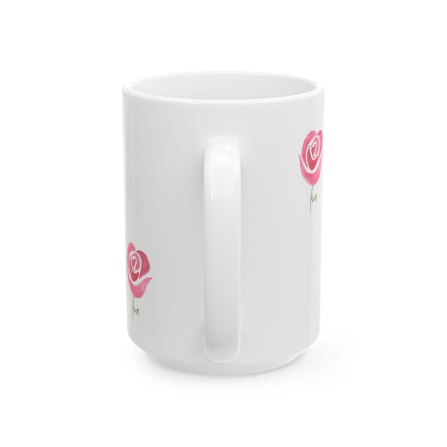 Floral Butterfly Woman Art Love Ceramic Mug - Boho Gift, Coffee Mug, Tea Lover Gift, Home Decor, Self-Care, Inspirational Quote