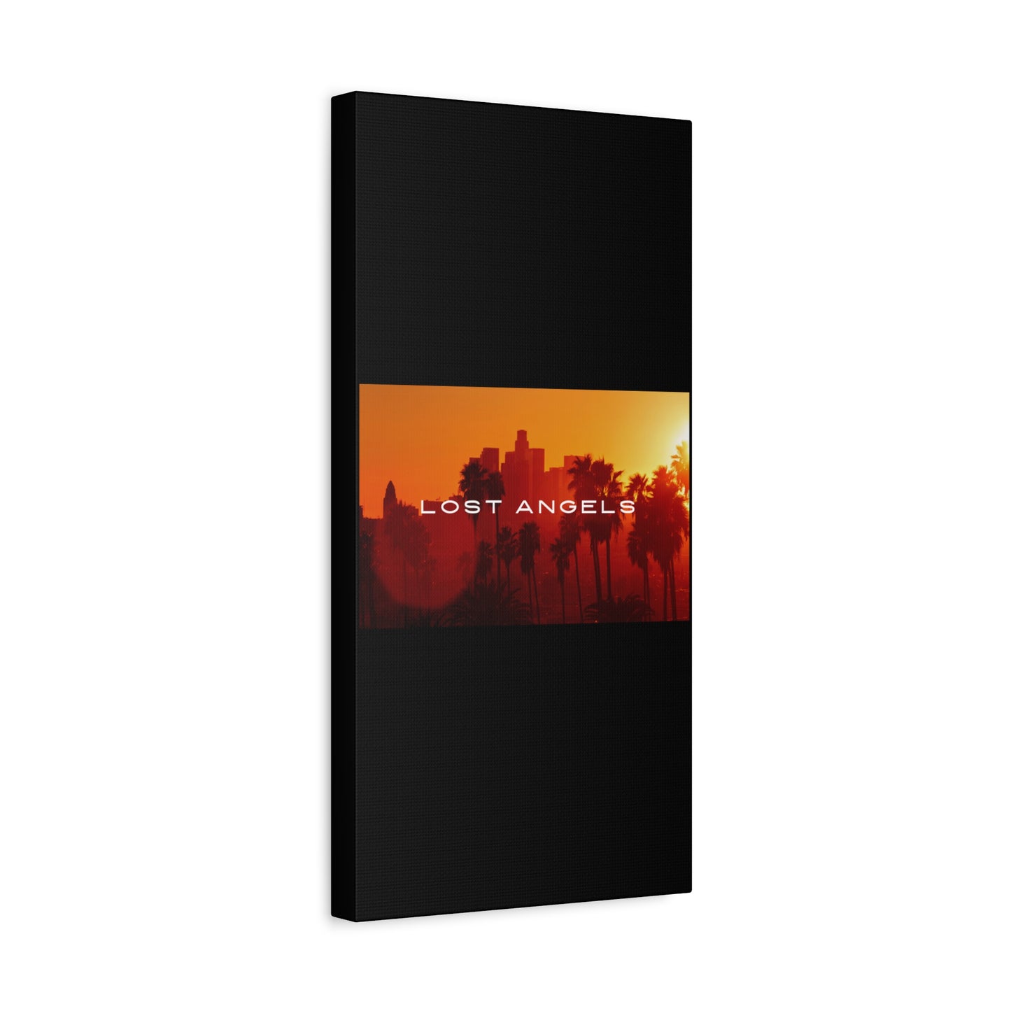 Lost Angels Wall Art Canvas | Sunset Cityscape Print, Home Decor, Gift for Art Lovers, Modern Living Room, California Vibe