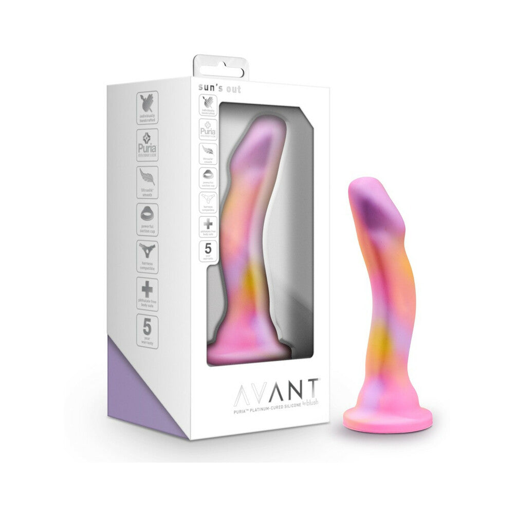 Avant Sun's Out 7.5 in. Silicone Dildo Pink-0