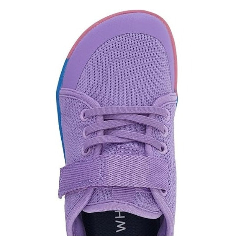 Whitin Girls Size 11 Purple Hook Loop Wide Toe Box Barefoot Athletic Shoes