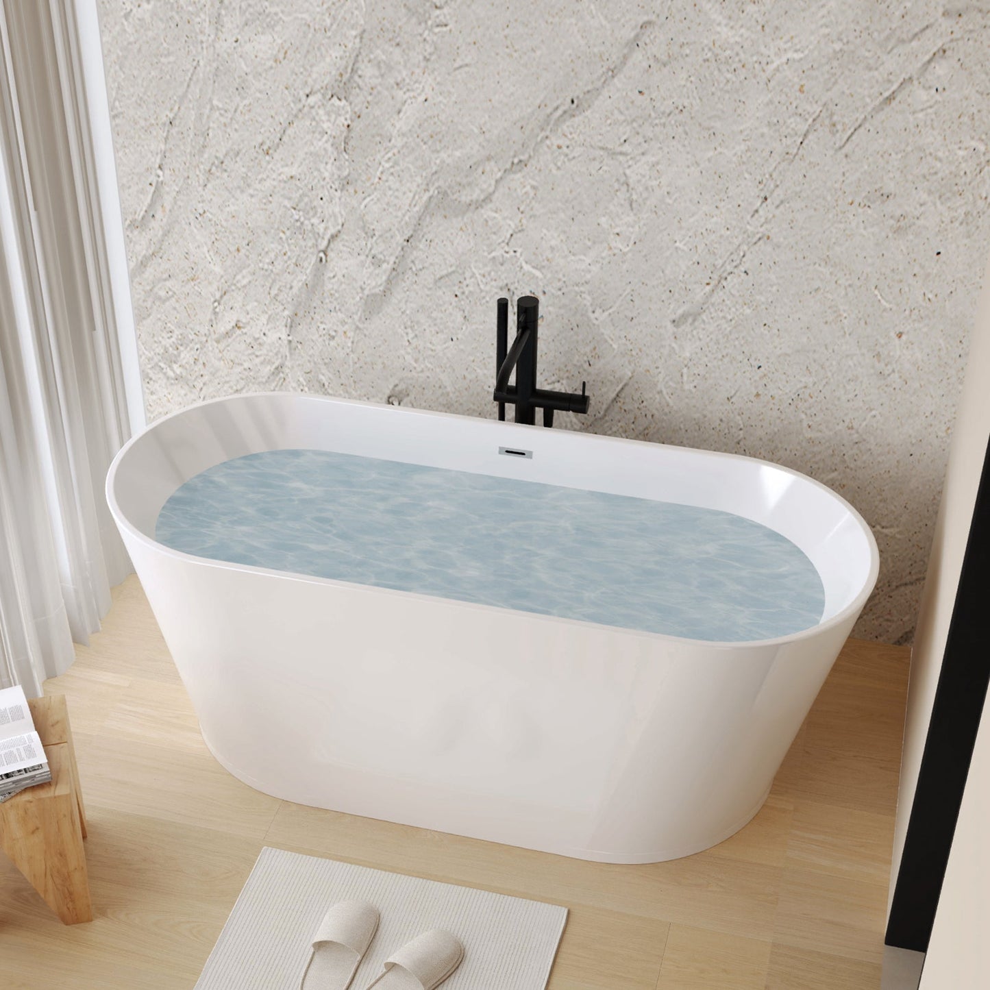 59" Acrylic Freestanding Bathtub