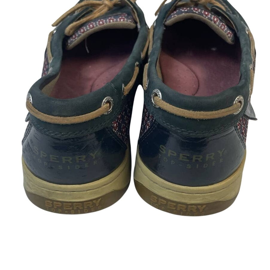 Sperry Top Sider Womens Size 10 Leather Side Laced Boat Shoes Slide On Loafers