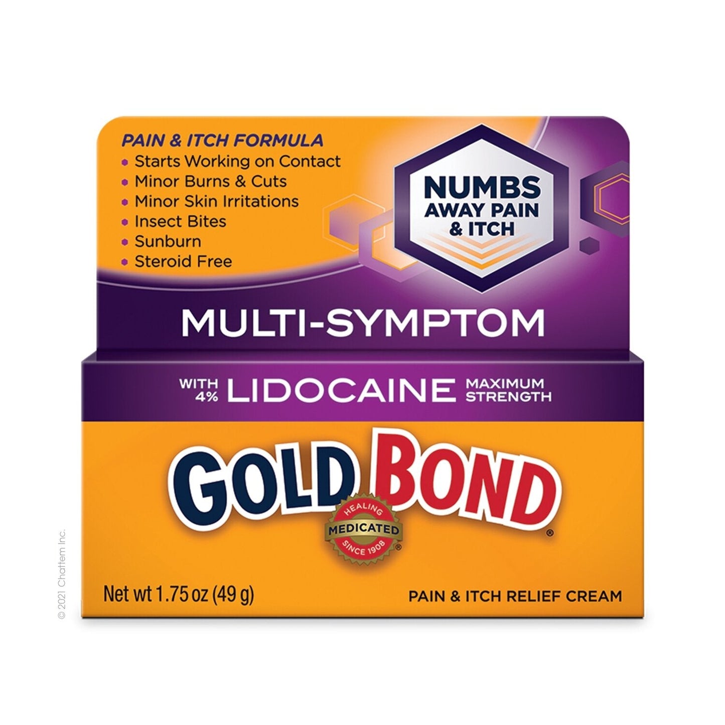 Gold Bond Pain And Itch Relief Cream With Lidocaine -1.75 Oz
