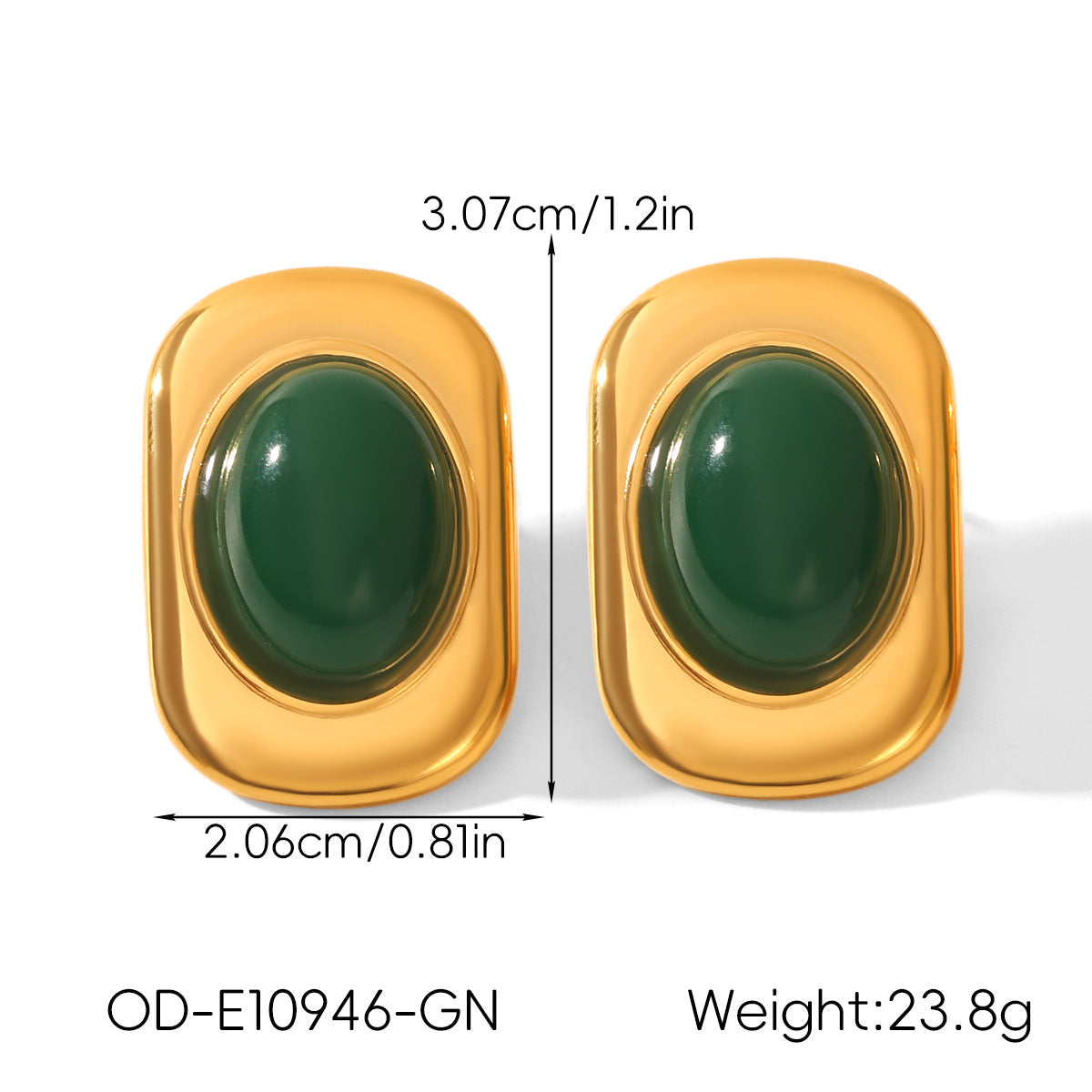 Vintage Personalized Non-fading Titanium Steel Earrings For Women