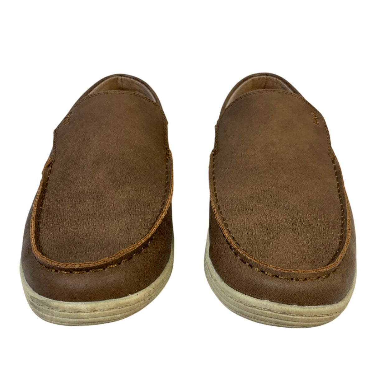 IZOD Mens Size 9.5 Tan Seapoint Slip On Loafers Round Toe Memory Foam Shoes