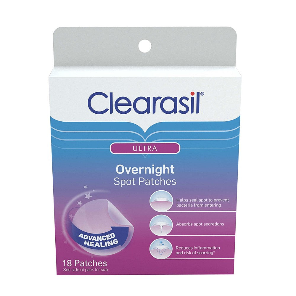 Clearasil Ultra Overnight Spot Patches  18 Ct