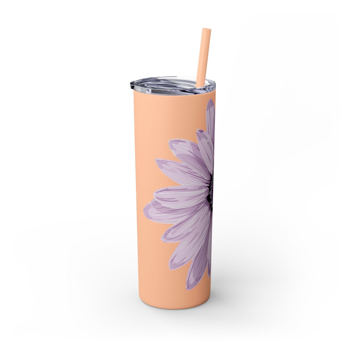 Floral Skinny Tumbler, 20oz - Stylish Drinkware for Home, Office, Gifts, Party Favors, Spring Decor