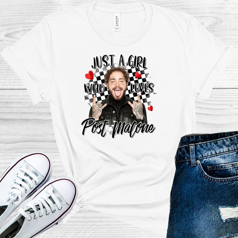 Just a Girl Who Loves Post Malone Graphic Tee