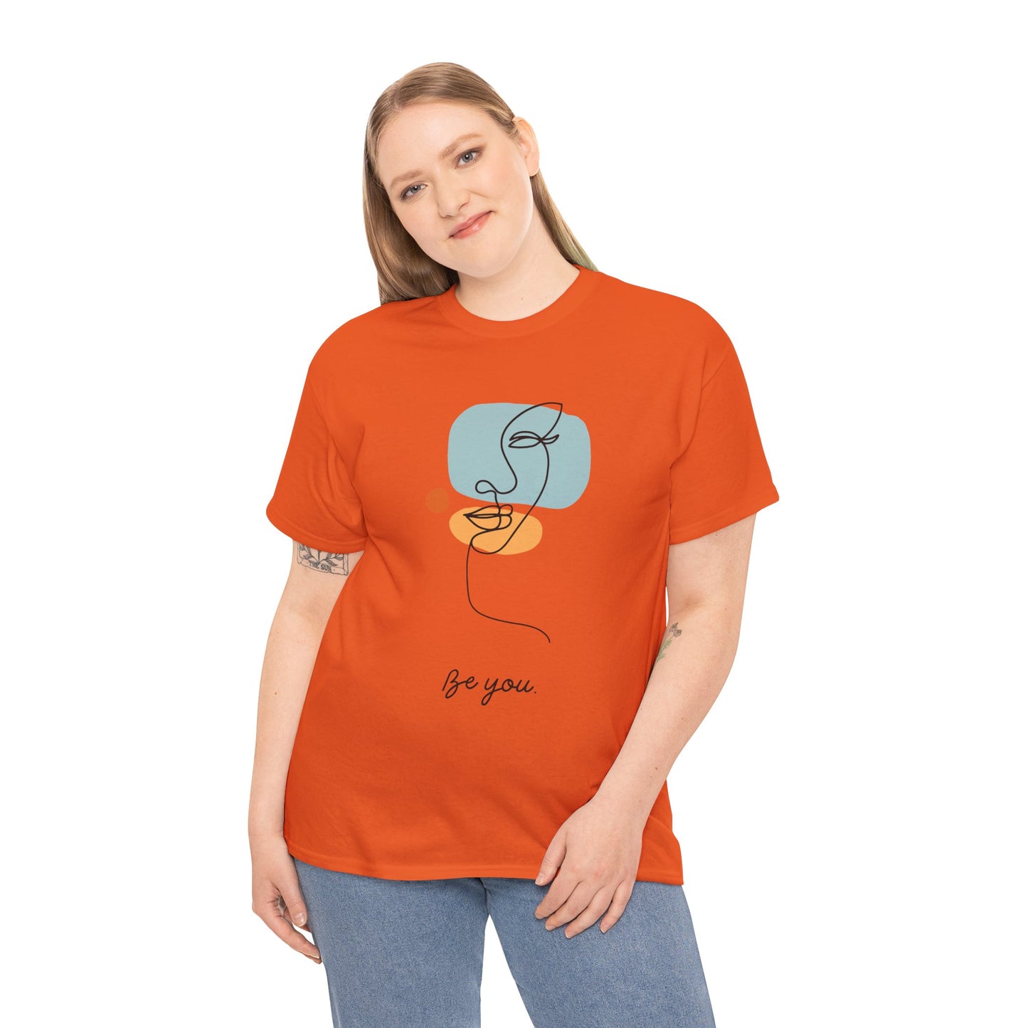 Minimalist Be You Tee, Unisex Cotton T-Shirt, Inspirational Graphic Tee, Gift for Friends, Casual Everyday Wear, Self-Love Apparel