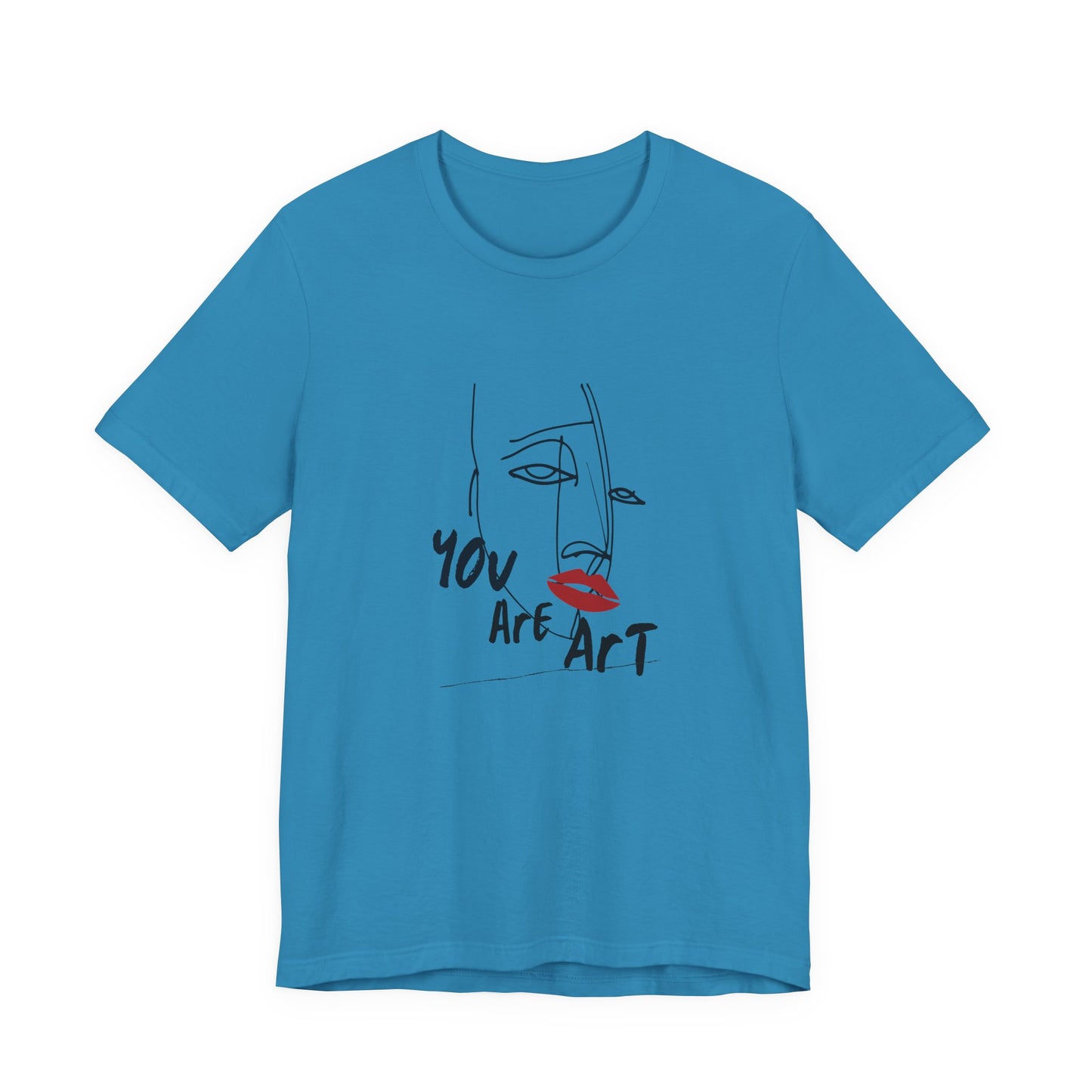 Artistic Expression Unisex Tee - You Are Art, Creative Gift, Casual Wear, Modern Design, Art Lover's Shirt