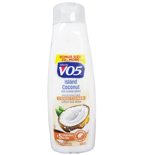 VO5 Island Coconut Moisturizing Conditioner with 5 Essential Vitamins, 15 oz