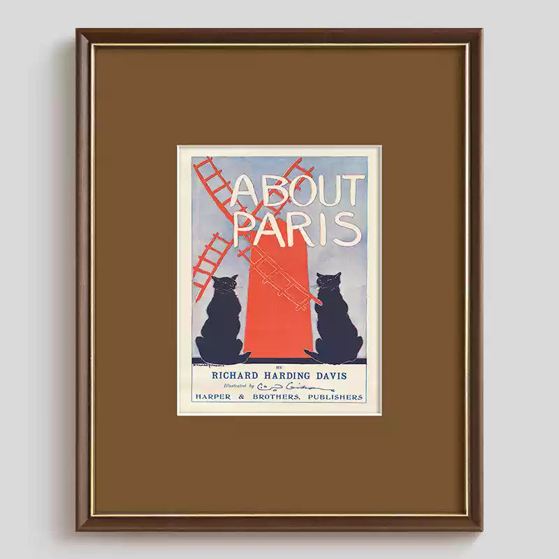 Retro Poster Cat Wall Art-7