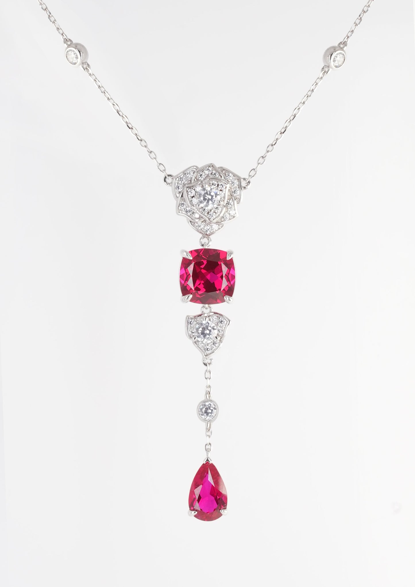 Exquisite Ruby Necklace - Ruby Veil