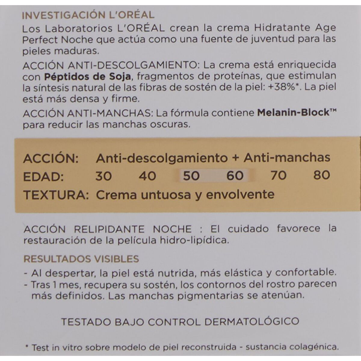 Night Cream L'Oreal Make Up Age Perfect 50 ml-2