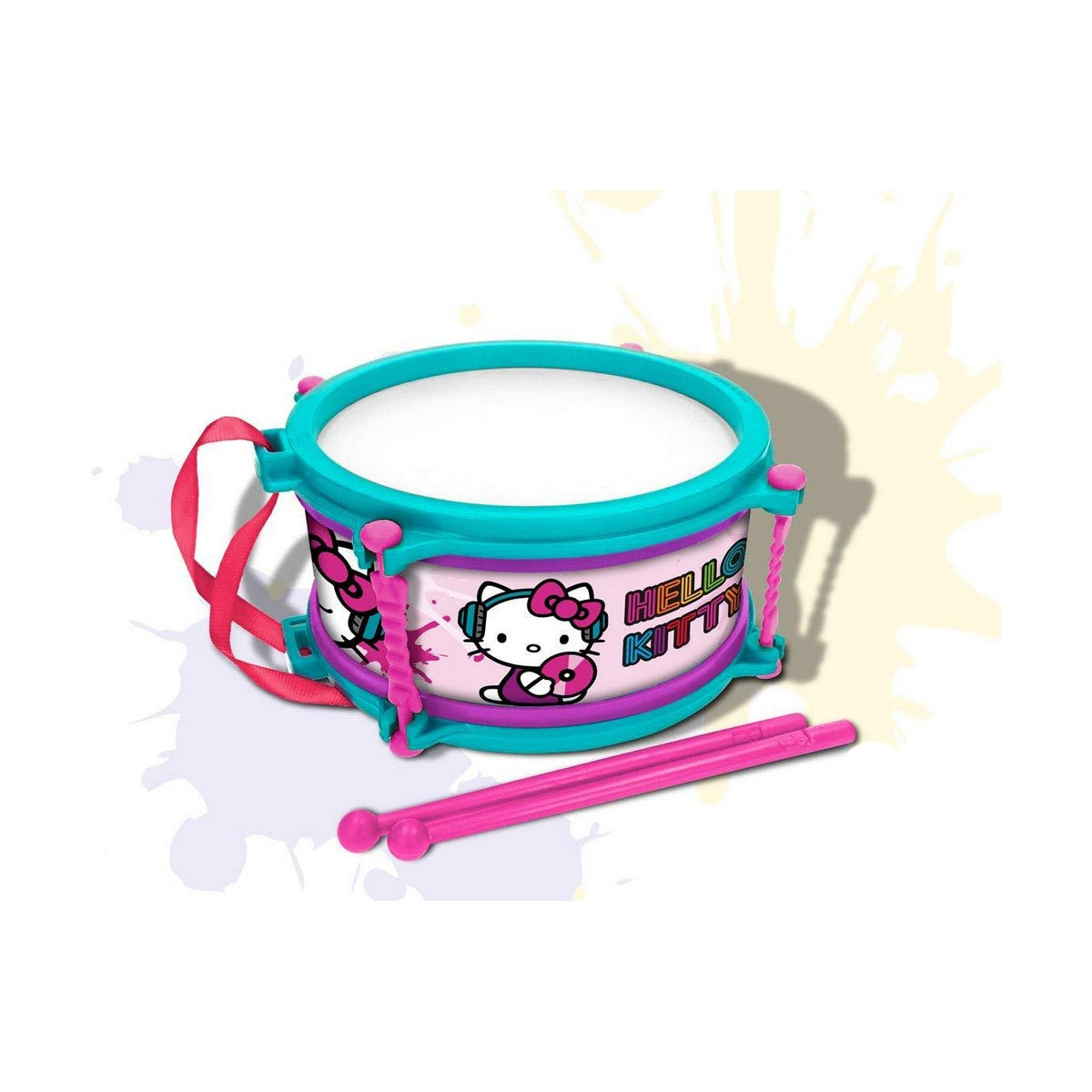 Drum Hello Kitty Blue Pink 16 cm-0