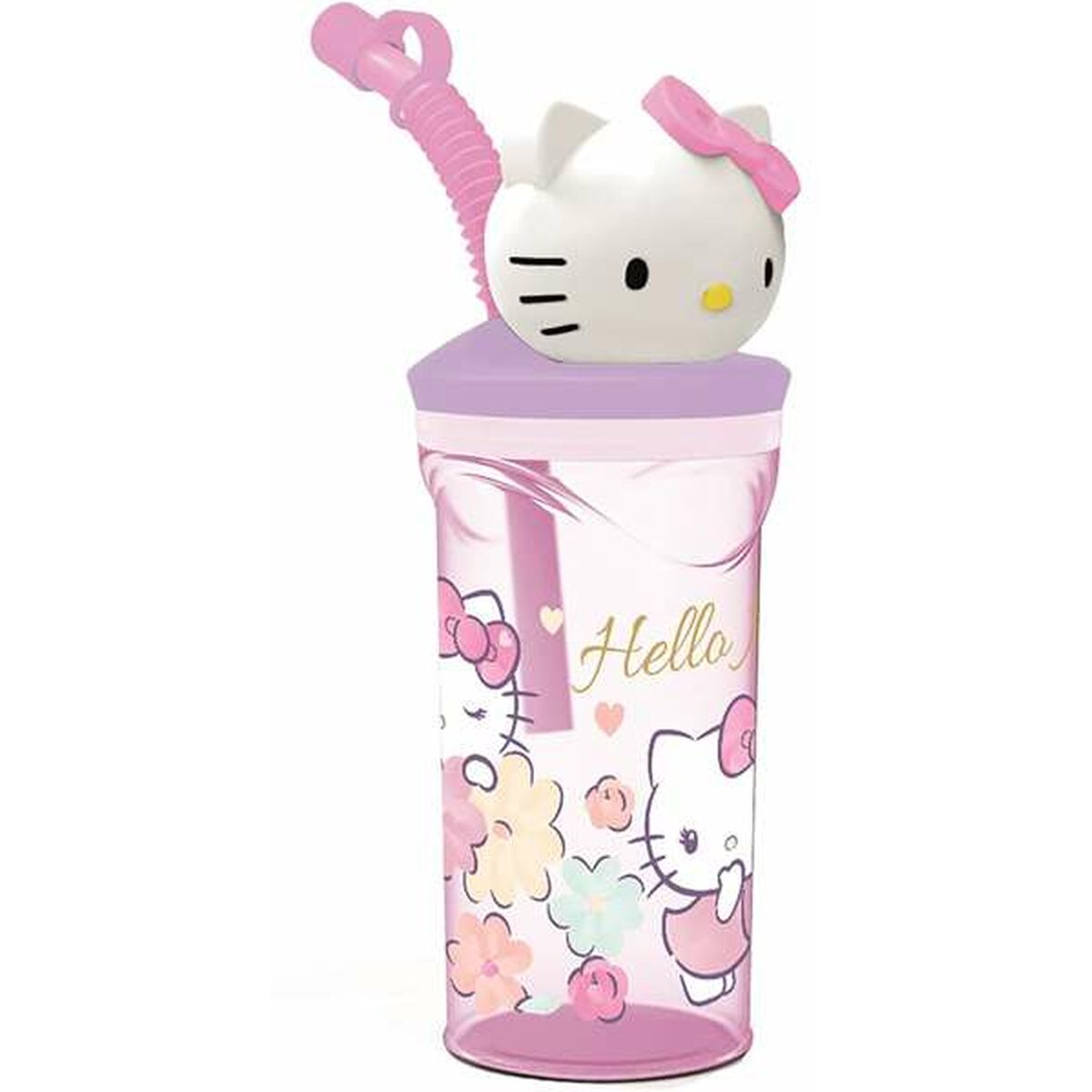 Cup with Straw Hello Kitty 360 ml 3D-0