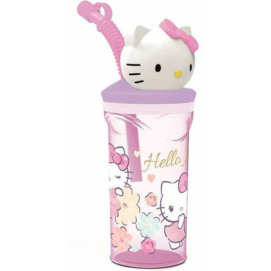Cup with Straw Hello Kitty 360 ml 3D-0