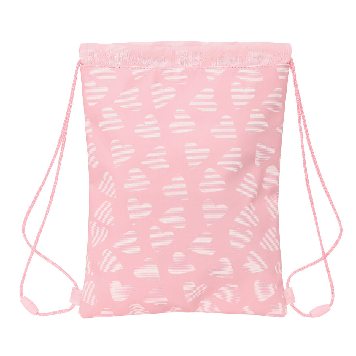 Backpack with Strings Safta Love Pink (26 x 34 x 1 cm)-1