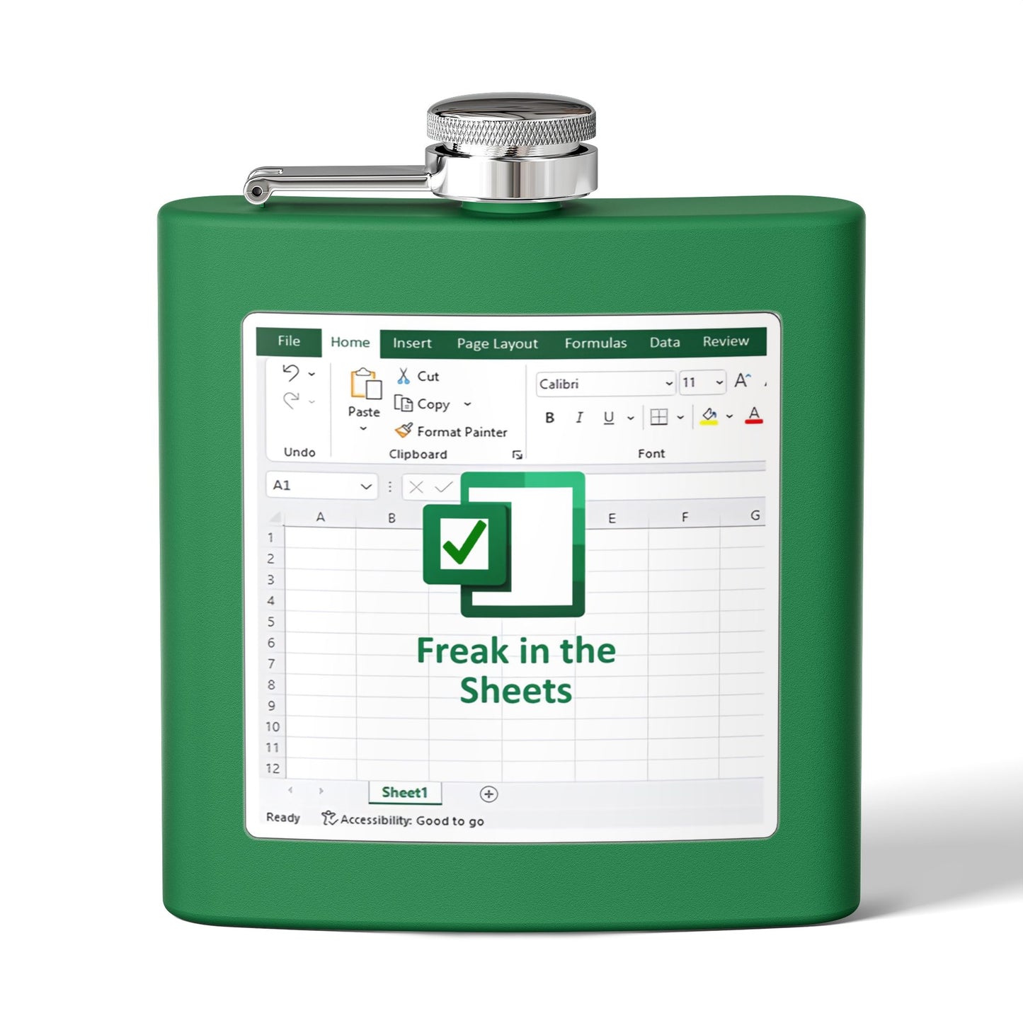 Funny Stainless Steel Flask, Freak in the Sheets Gift, Office Party Accessory, Groomsmen Gift, Unique Drinkware