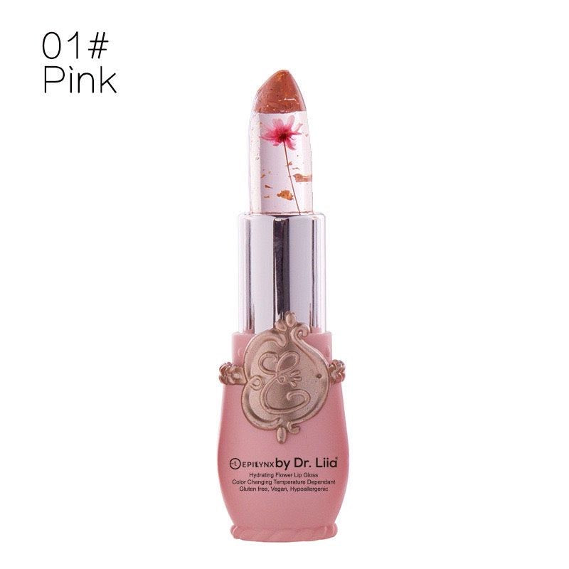 Color-Changing Flower Lip Gloss – Vegan, Gluten-Free, Hydrating Lip Balm