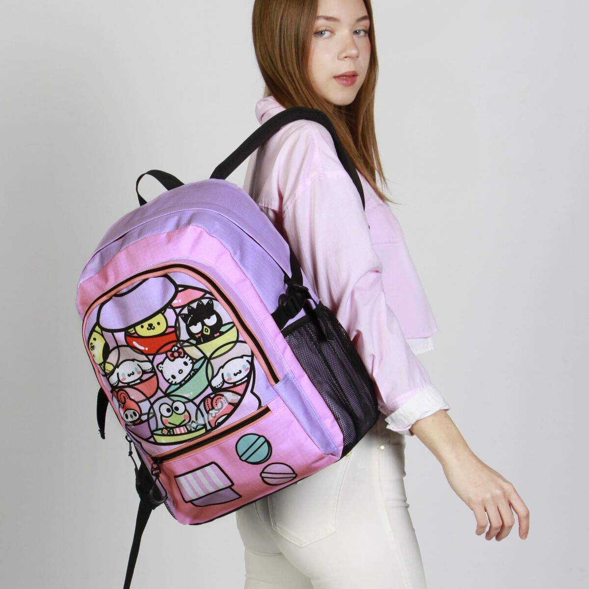School Bag Hello Kitty Lilac-3