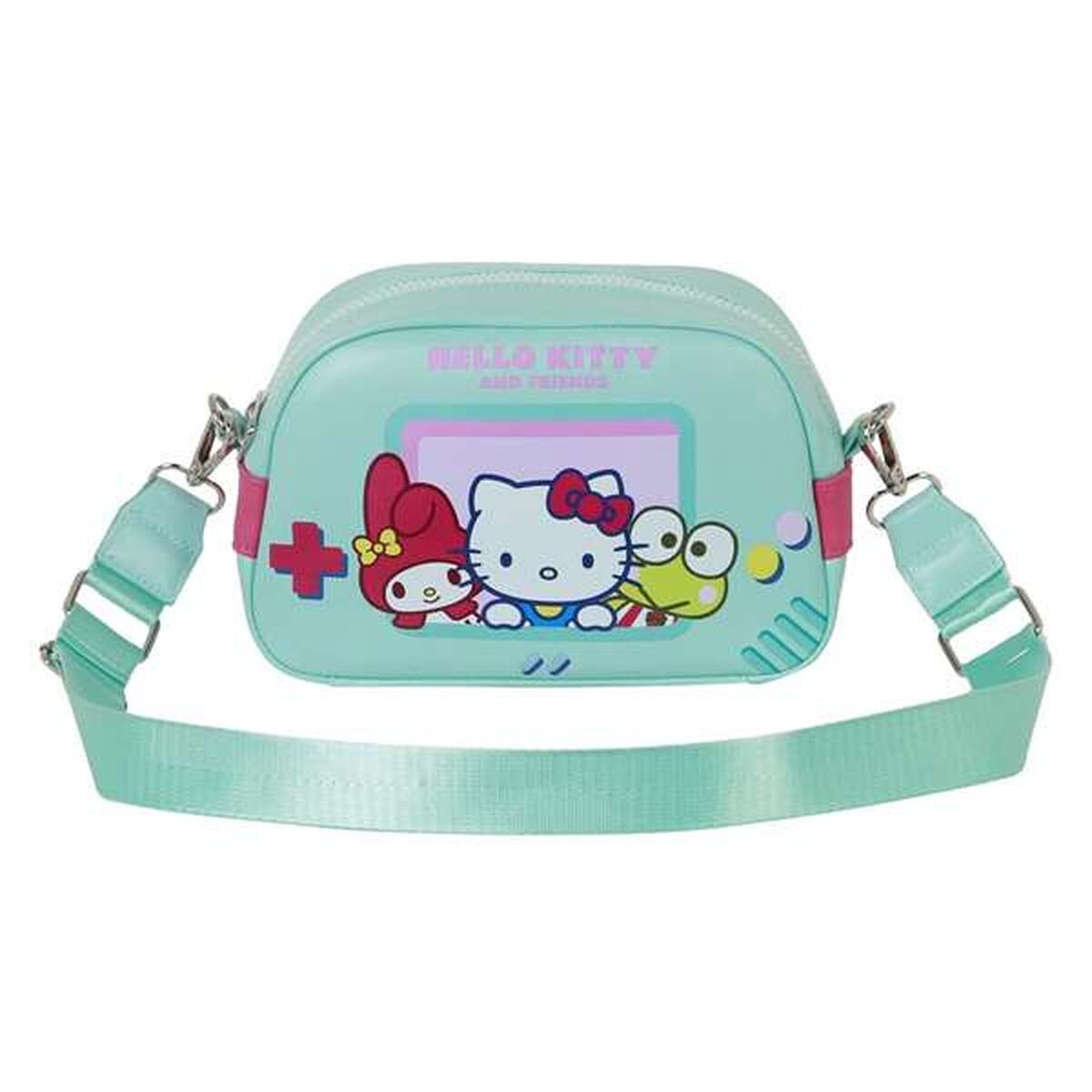 Shoulder Bag Hello Kitty Turquoise 14 x 23 x 9 cm-2