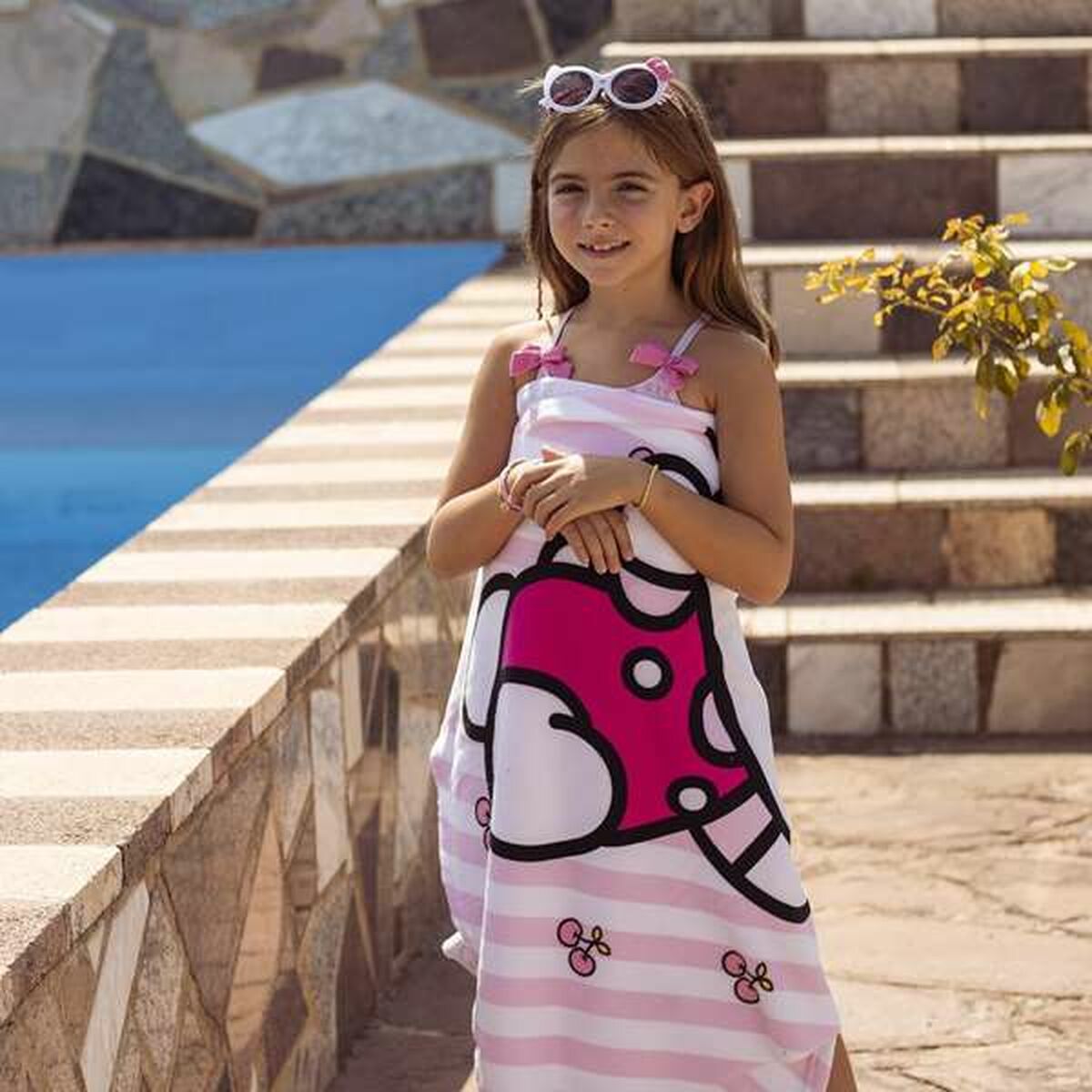 Beach Towel Hello Kitty 70 x 140 cm-1