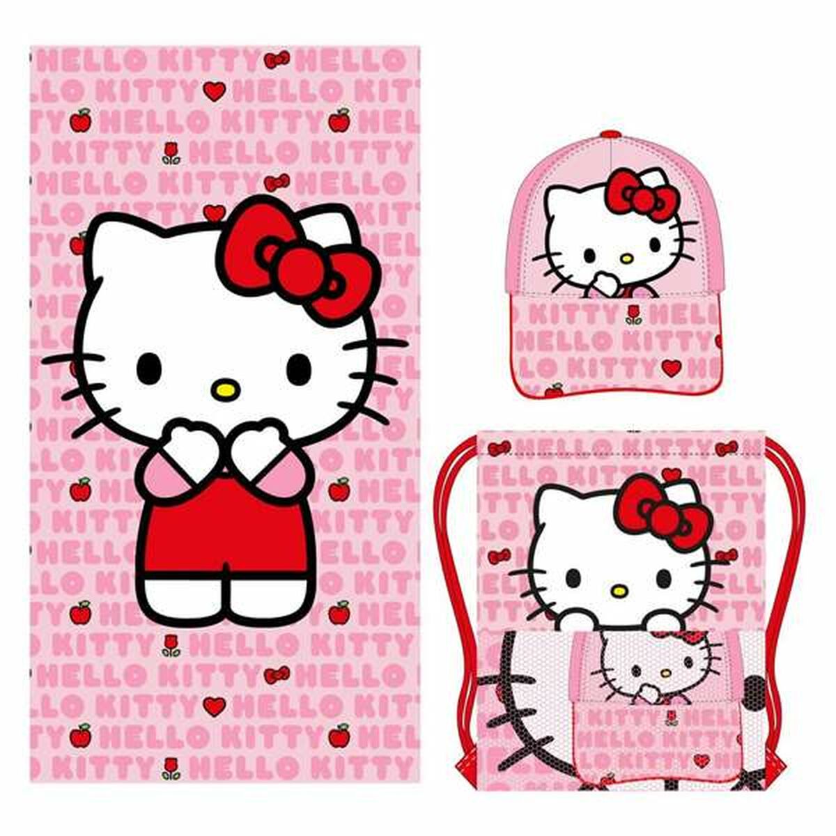 Beach Towel Hello Kitty Pink-0