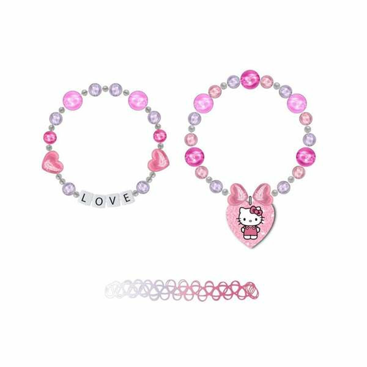 Girl's Bracelet Hello Kitty Fuchsia 3 Pieces-0