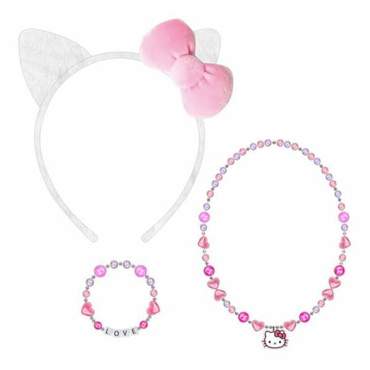 Necklace Hello Kitty Fuchsia 3 Pieces-0