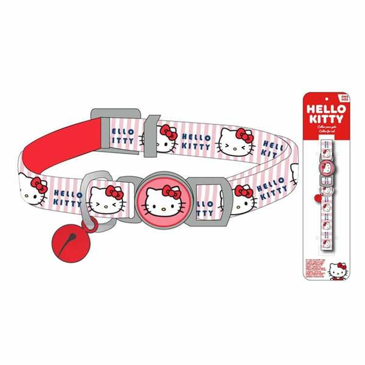 Cat Collar Hello Kitty Red-2