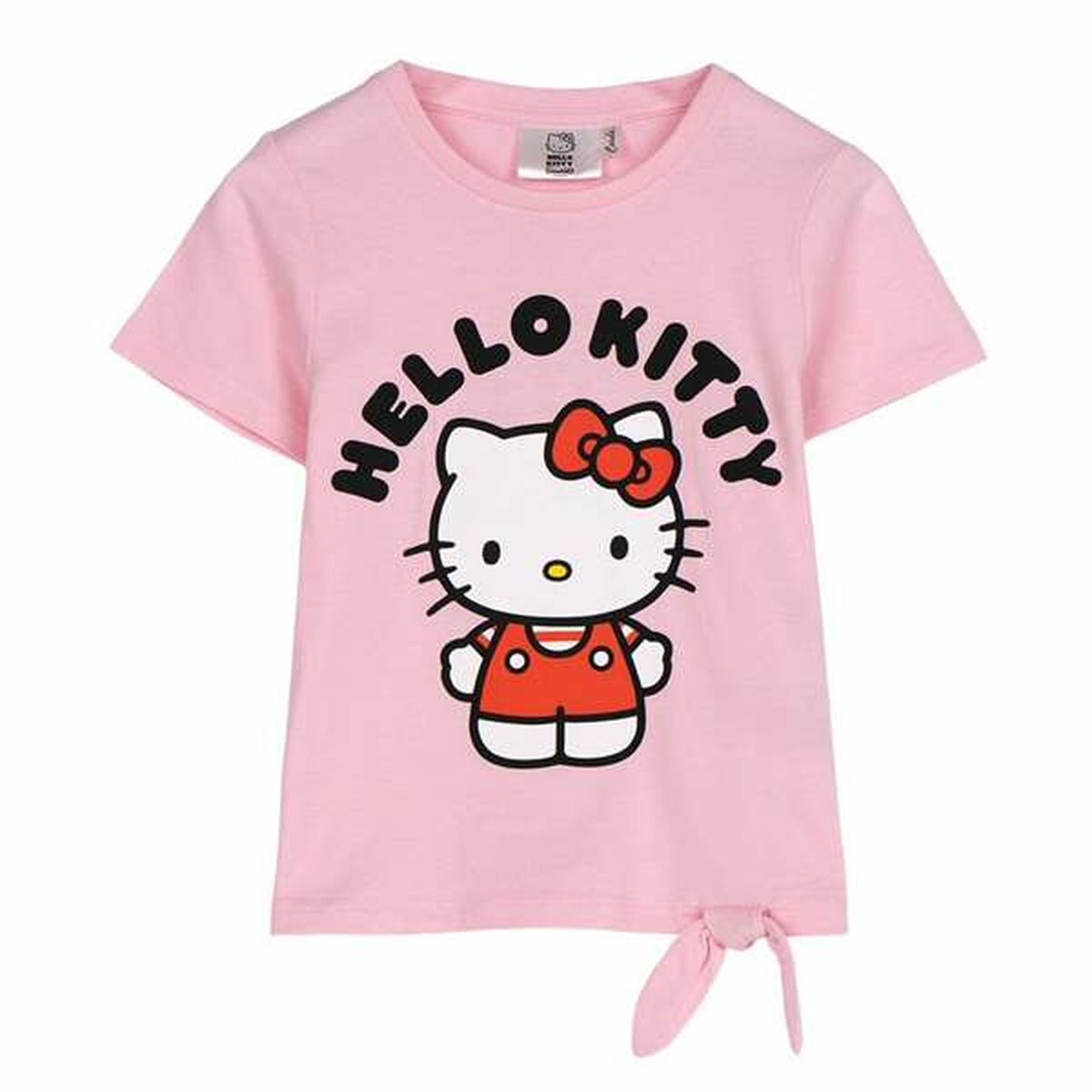 Child's Short Sleeve T-Shirt Hello Kitty Light Pink-0