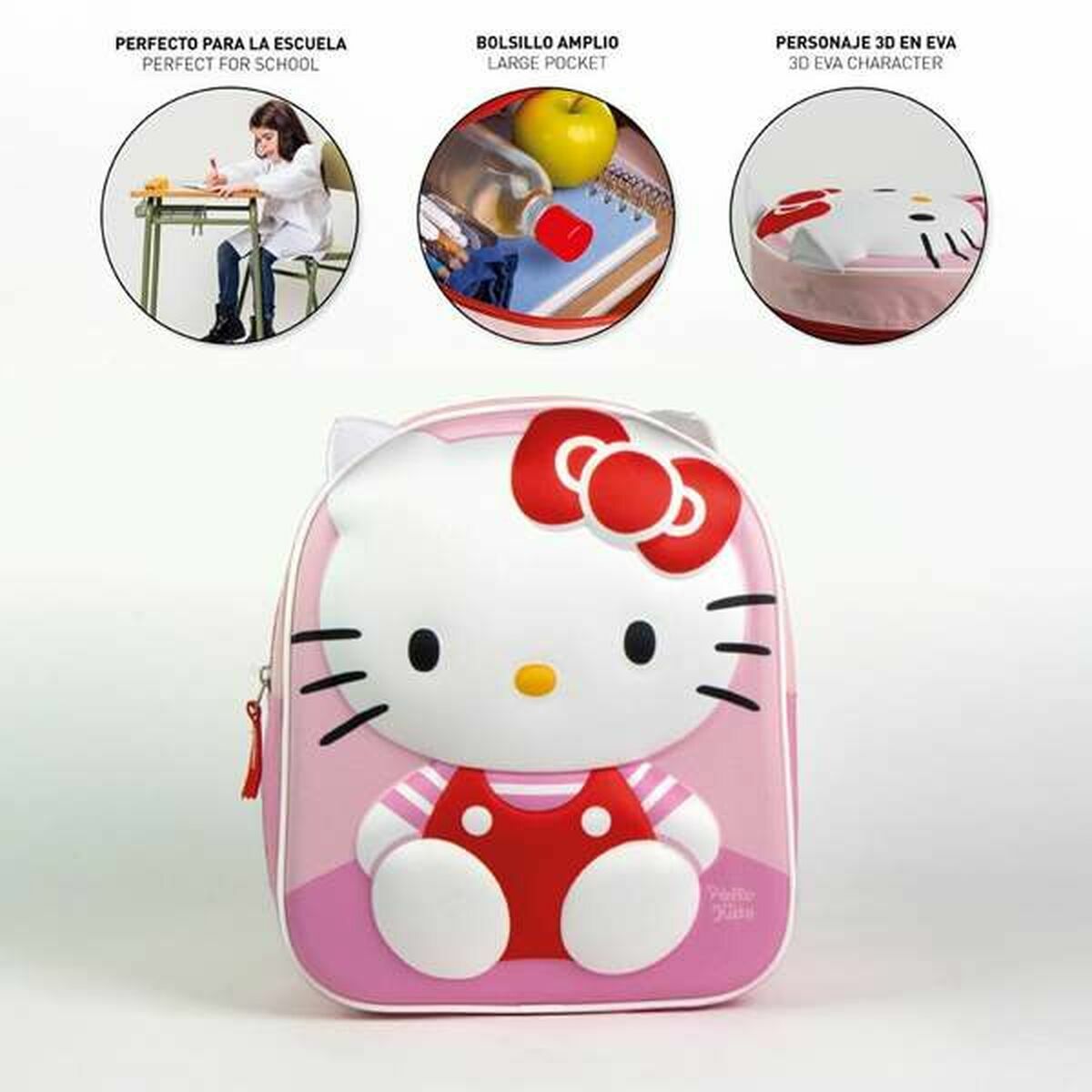 School Bag Hello Kitty Pink-1