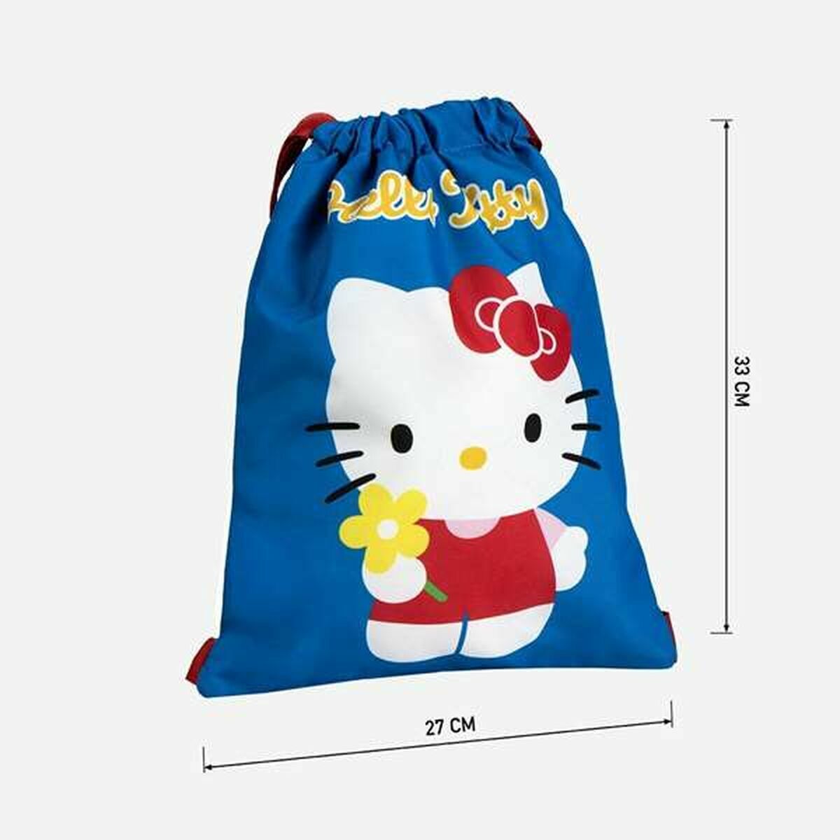 Backpack with Strings Hello Kitty Blue 27 x 33 cm-2