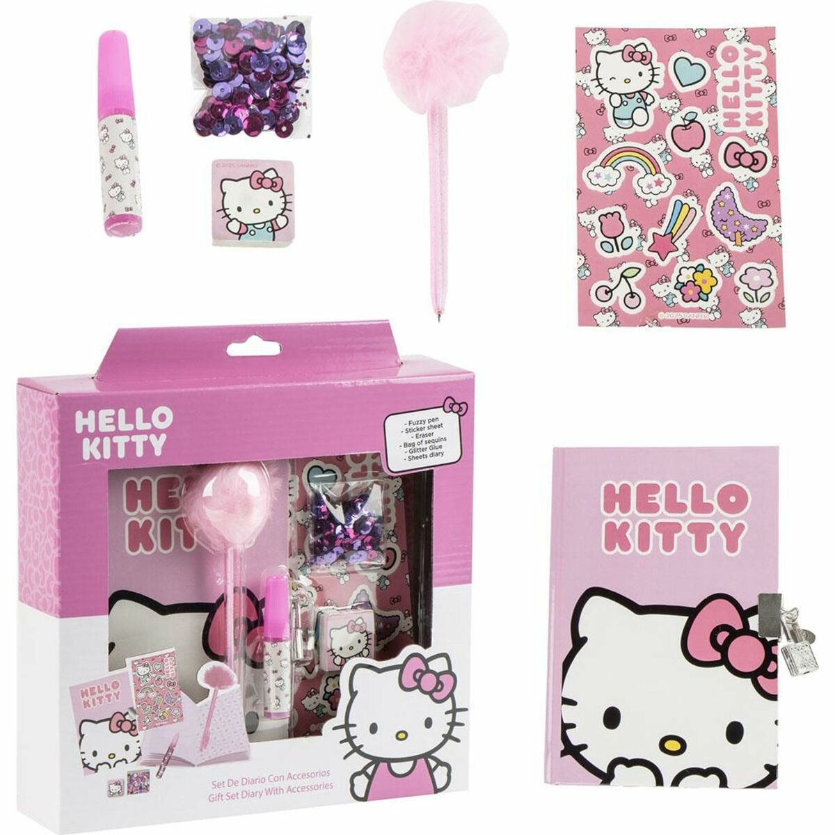 Stationery Set Hello Kitty Multicolour-0