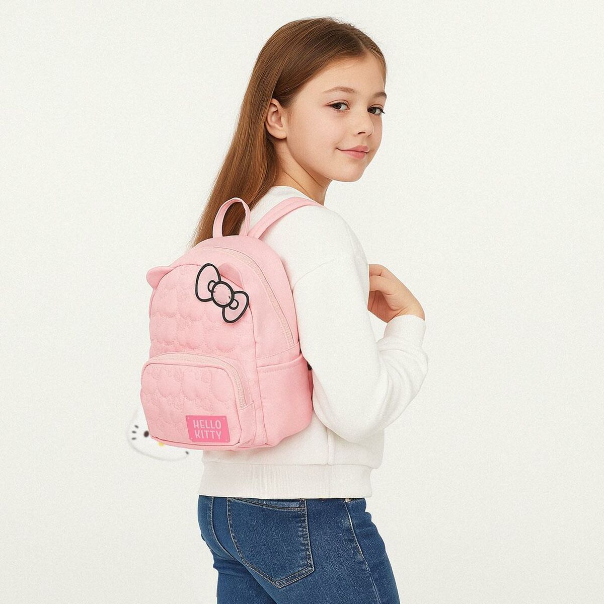 School Bag Hello Kitty Pink-9