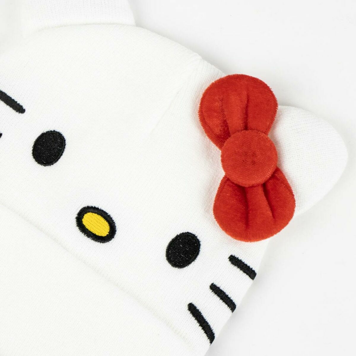 Hat & Gloves Hello Kitty White 2 Pieces-5
