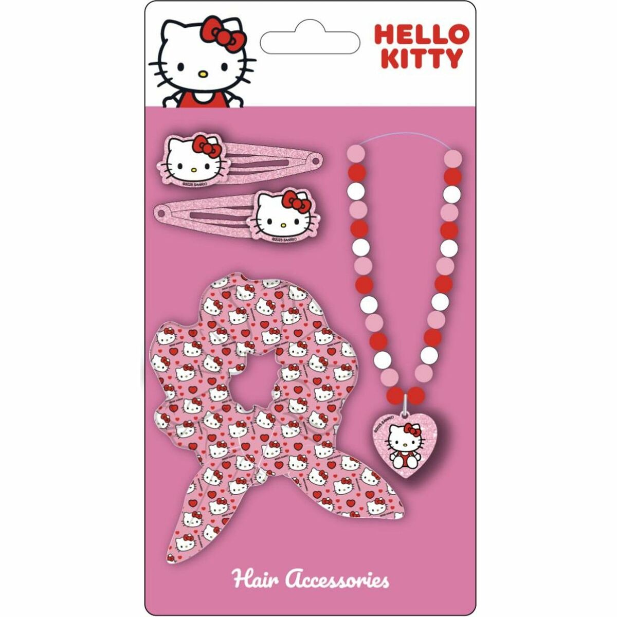 Hair accessories Hello Kitty Pink 4 Pieces-2